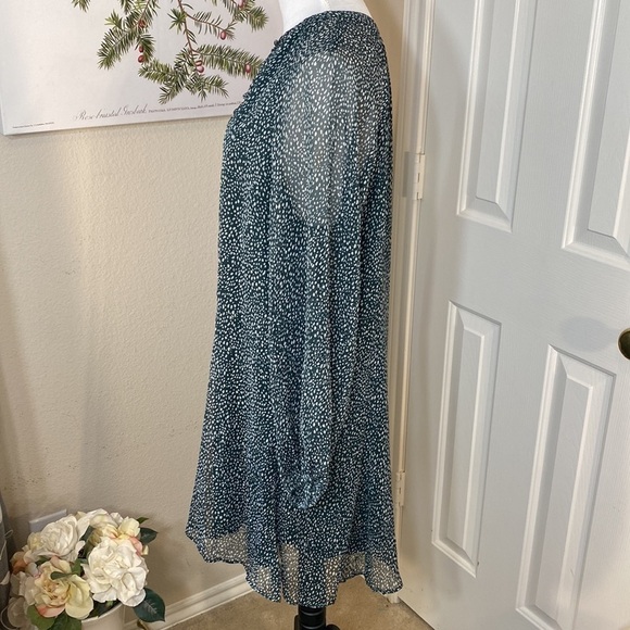 JOIE Ladies Artic Animal Spot Balloon Sleeve Dress Green Size Large‎ - Picture 5 of 15